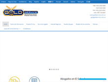 Tablet Screenshot of goldservice.com.sv