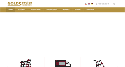 Desktop Screenshot of goldservice.cz